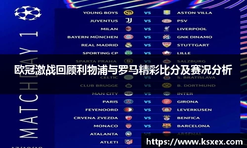 欧冠激战回顾利物浦与罗马精彩比分及赛况分析